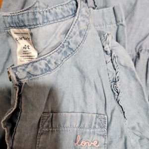 Carter'Light Blue Denim Blouse